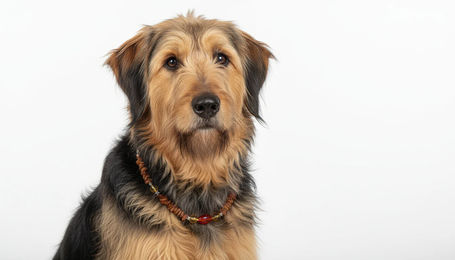 Produktbild von Amberdog Bernsteinkette für Hunde mit Citrin und Achat 44cm