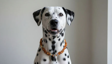Produktbild von Amberdog Bernsteinkette für Hunde mit Edelsteinmix 43cm