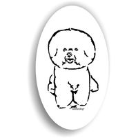 Produktbild von Amberdog Bichon a Poil Frisé Sticker Aufkleber
