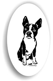 Produktbild von Amberdog Boston Terrier Aufkleber Sticker