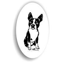 Produktbild von Amberdog Boston Terrier Aufkleber Sticker