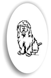 Produktbild von Amberdog Briard Aufkleber Sticker
