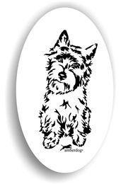 Produktbild von Amberdog Cairn Terrier Aufkleber Sticker