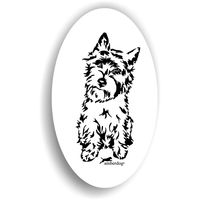 Produktbild von Amberdog Cairn Terrier Aufkleber Sticker