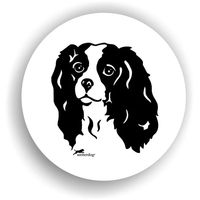 Produktbild von Amberdog Cavalier King Charles Spaniel Aufkleber Sticker