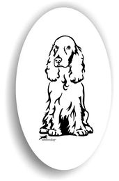 Produktbild von Amberdog Cocker Spaniel Aufkleber Sticker