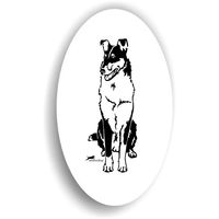 Produktbild von Amberdog Collie Kurzhaar Aufkleber Sticker