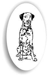 Produktbild von Amberdog Dalmatiner Aufkleber Sticker