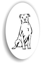 Produktbild von Amberdog Dogo Argentino Aufkleber Sticker