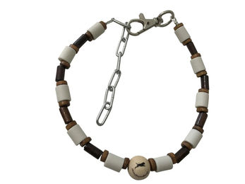Produktbild von Amberdog EM-Kera-Wood-Flex Hundekette aus Keramik in Braun 45-55cm