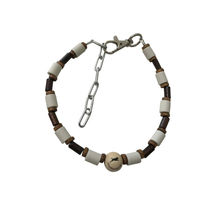 Produktbild von Amberdog EM-Kera-Wood-Flex Hundekette aus Keramik in Braun 45-55cm