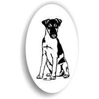 Produktbild von Amberdog Foxterrier Glatthaar Sticker
