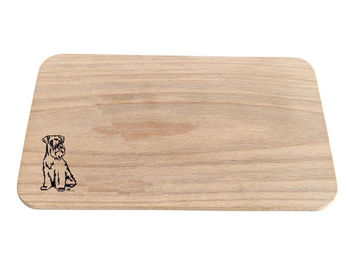 Produktbild von Amberdog Frühstücksbrettchen Zwergschnauzer