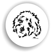 Produktbild von Amberdog Goldendoodle Sticker Aufkleber
