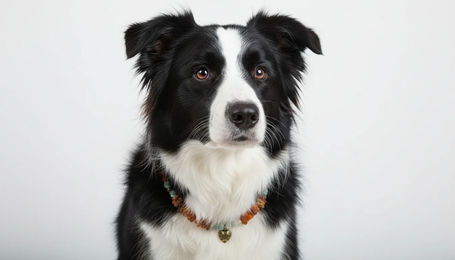 amberdog Halsband aus Bernstein und Jade für kleine bis mittlere Hunde in Braun Gelb Grün 41cm – Bild 1 von 1