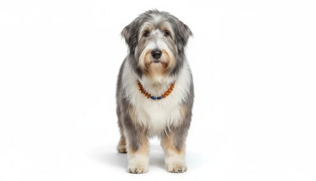 Amberdog Halsband aus Bernstein und Lapislazuli in Blau und Braun 43 cm – Bild 1 von 1