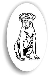 Produktbild von Amberdog Hund Aufkleber Cane Corso Sticker