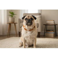 Produktbild von Amberdog Hundehalskette aus Landschaftsjaspis und Bergkristall 34cm