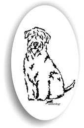 Produktbild von Amberdog Irish Soft Coated Wheaten Sticker