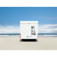Produktbild von Amberdog Kangal Wandtattoo Aufkleber für Auto und Wohnmobil Weiß 50cm