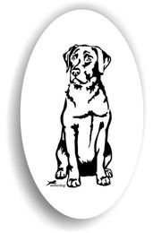 Produktbild von Amberdog Labrador Aufkleber