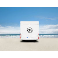 Produktbild von Amberdog Lagotto Romagnolo Wandtattoo Wohnmobil Aufkleber Schwarz 50cm