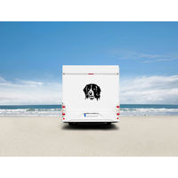 Produktbild von Amberdog Landseer Wandtattoo Aufkleber für Auto und Wohnmobil Schwarz 50cm