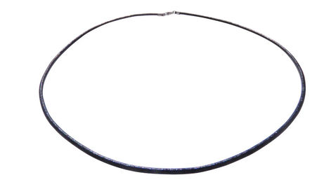 Produktbild von Amberdog Lederbandcollier Schwarz