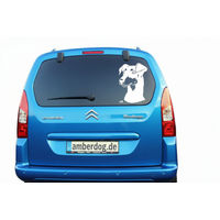 Produktbild von Amberdog Manchester Terrier Autoaufkleber Wandtattoo Schwarz 50cm