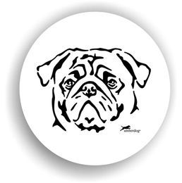Produktbild von Amberdog Mops Sticker Aufkleber