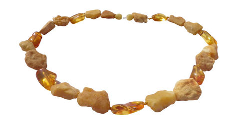 Produktbild von Amberdog Natur Bernsteinkette rustikal 52cm