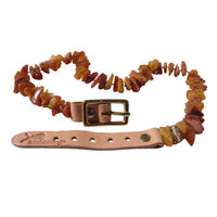 Produktbild von Amberdog Naturbernstein Halsband für Hunde in Braun 28-33cm