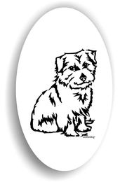 Produktbild von Amberdog Norfolk Terrier Sticker