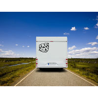 Produktbild von Amberdog Norfolk Terrier Wandtattoo Aufkleber für Auto und Wohnmobil Schwarz 20cm