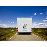 Produktbild von Amberdog Norwich Terrier Wandtattoo Aufkleber für Auto und Wohnmobil Schwarz 20cm