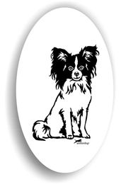 Produktbild von Amberdog Papillon Spaniel Sticker