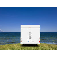 Produktbild von Amberdog Podenco Wandtattoo Aufkleber für Auto und Wohnmobil Schwarz 50cm