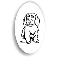 Produktbild von Amberdog Rauhaardackel Sticker