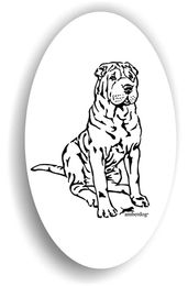 Produktbild von Amberdog Shar Pei Sticker