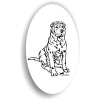 Produktbild von Amberdog Shar Pei Sticker