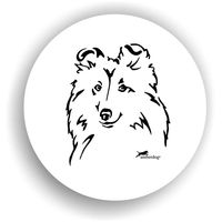 Produktbild von Amberdog Sheltie Shetland Sheepdog Aufkleber Sticker