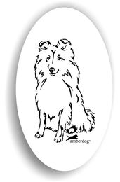 Produktbild von Amberdog Sheltie Shetland Sheepdog Sticker
