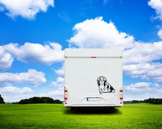 Produktbild von Amberdog Shih Tzu Wandtattoo Aufkleber für Auto und Wohnmobil Schwarz 30cm