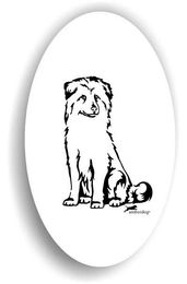 Produktbild von Amberdog Sticker Aufkleber Berger des Pyrénées