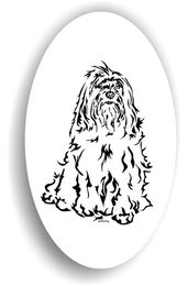 Produktbild von Amberdog Tibet Terrier Sticker