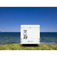 Produktbild von Amberdog Wandtattoo Auto Wohnmobil Aufkleber Schwarz 20cm