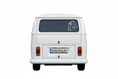 Produktbild von Amberdog Wandtattoo Barsoi Aufkleber Schwarz 20cm