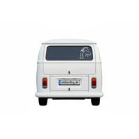 Produktbild von Amberdog Wandtattoo Barsoi Aufkleber Schwarz 20cm