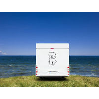 Produktbild von Amberdog Wandtattoo Bichon a Poil Frisé Wohnmobil Aufkleber Weiß 30cm