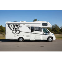 Produktbild von Amberdog Wandtattoo Cesky Terrier Kopf Aufkleber Weiß 30cm